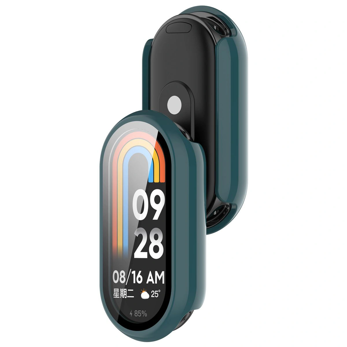 Etui z wbudowanym szkłem Bizon Case Watch Adamo do Smart Band 10